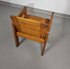 Pine wood chair 1970s with foldable seat.