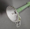 Ceramic glazed table lamp with green webbing pattren