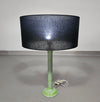 Ceramic glazed table lamp with green webbing pattren