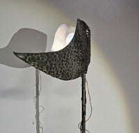 Rare floor lamps with little Stones in copper wire / labeled SAP