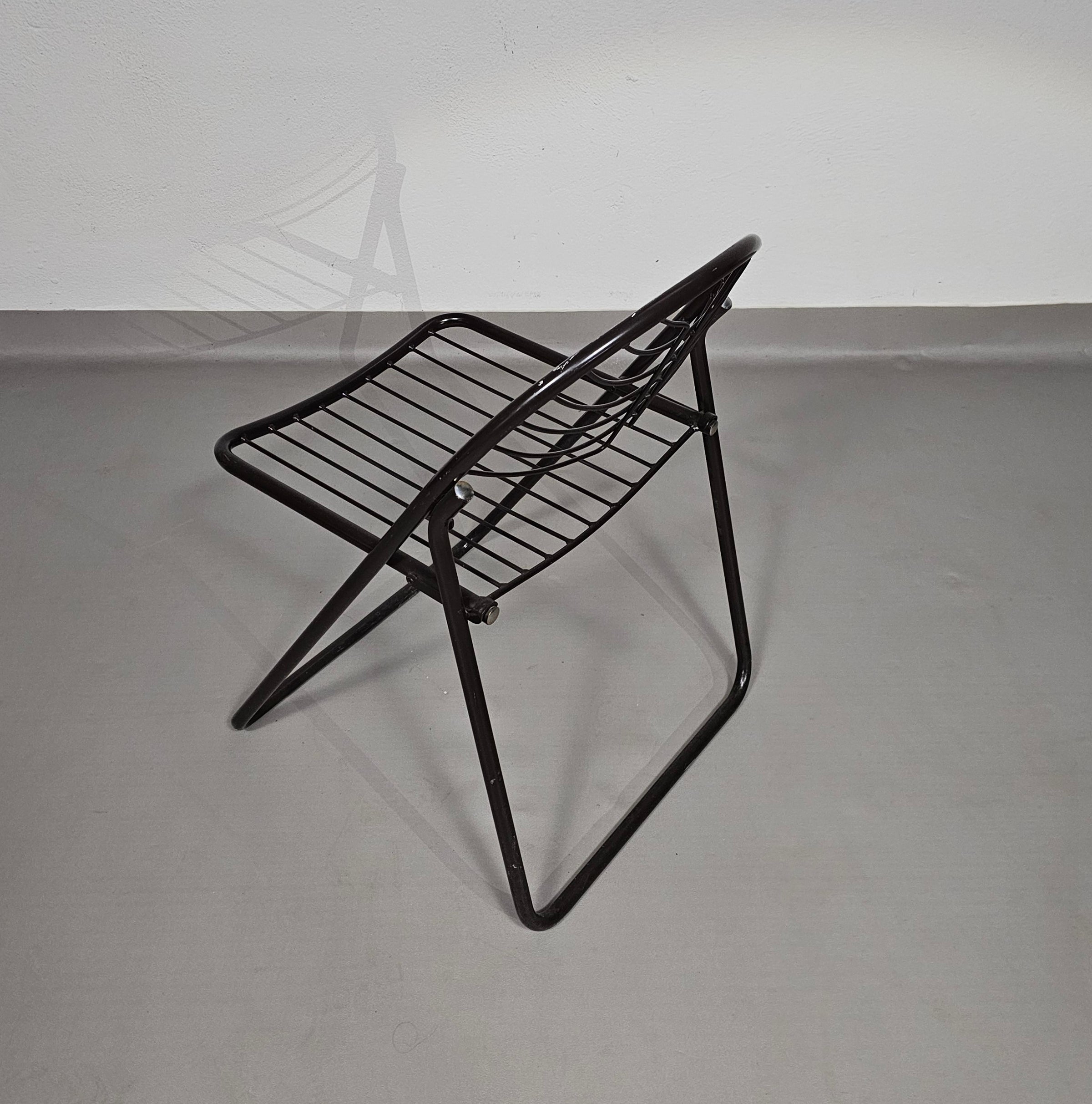 Gastone Rinaldi Folding Chair / black / Italy 1970s