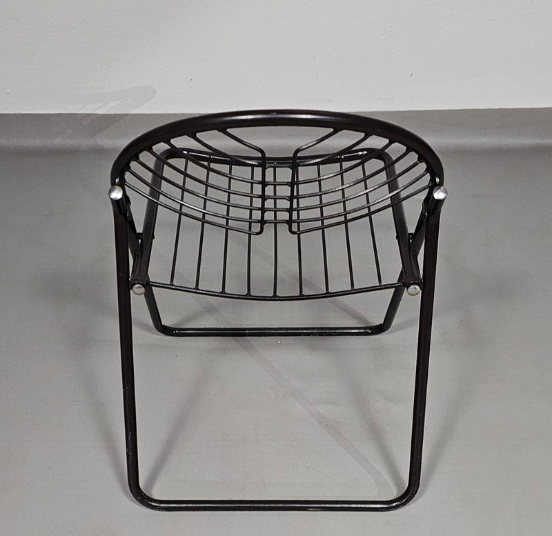 Gastone Rinaldi Folding Chair / black / Italy 1970s