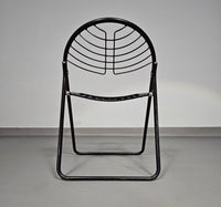 Gastone Rinaldi Folding Chair / black / Italy 1970s