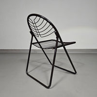 Gastone Rinaldi Folding Chair / black / Italy 1970s