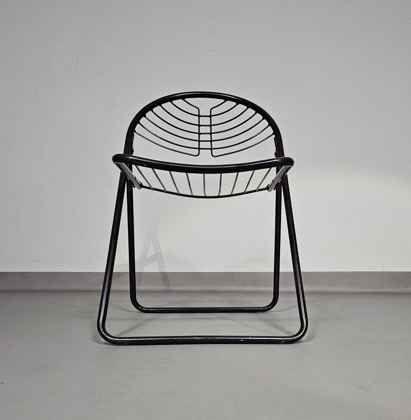 Gastone Rinaldi Folding Chair / black / Italy 1970s