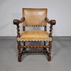 Matching set / Castle Chairs / Neo Barok / sheep leather / 1900s