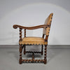 Matching set / Castle Chairs / Neo Barok / sheep leather / 1900s