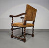 Matching set / Castle Chairs / Neo Barok / sheep leather / 1900s