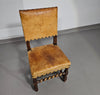 Matching set / Castle Chairs / Neo Barok / sheep leather / 1900s