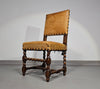 Matching set / Castle Chairs / Neo Barok / sheep leather / 1900s