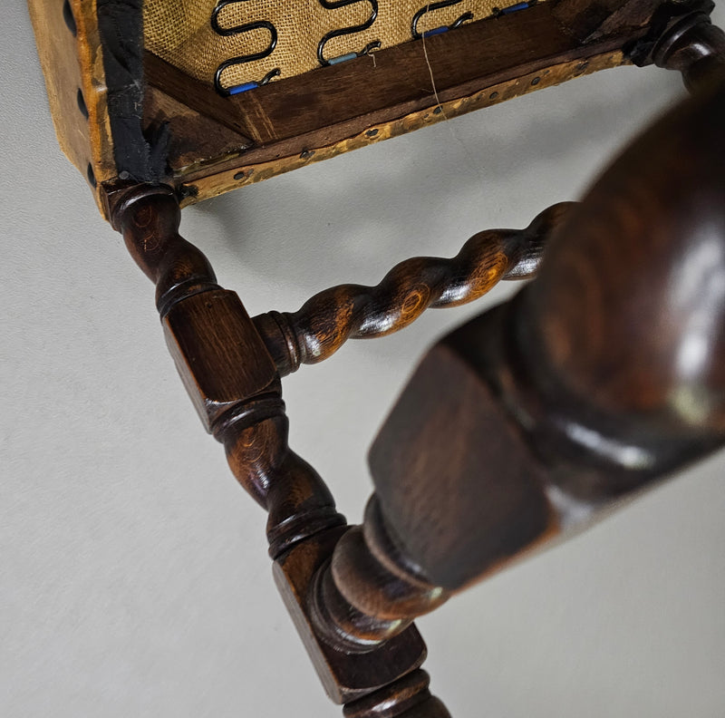 Matching set / Castle Chairs / Neo Barok / sheep leather / 1900s