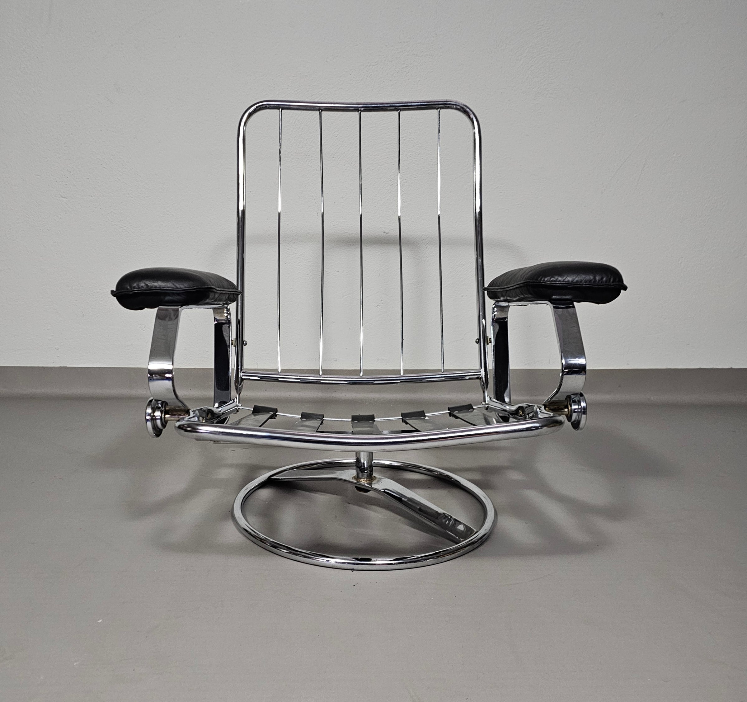 VERY RARE VINTAGE LEOLUX LOUNGE CHAIR, THE NETHERLANDS 1960S