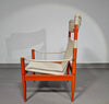 Safari lounge chair, model 30,  designed by Erik Worts and manufactured by Niels Eilersen, Denmark 1960.