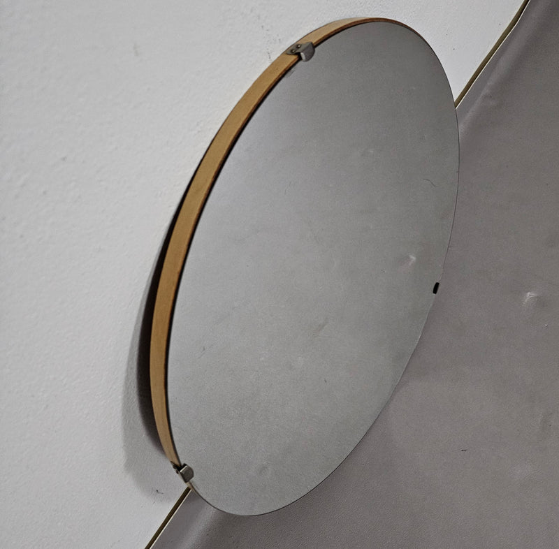 Round Midcentury Mirror 1960s