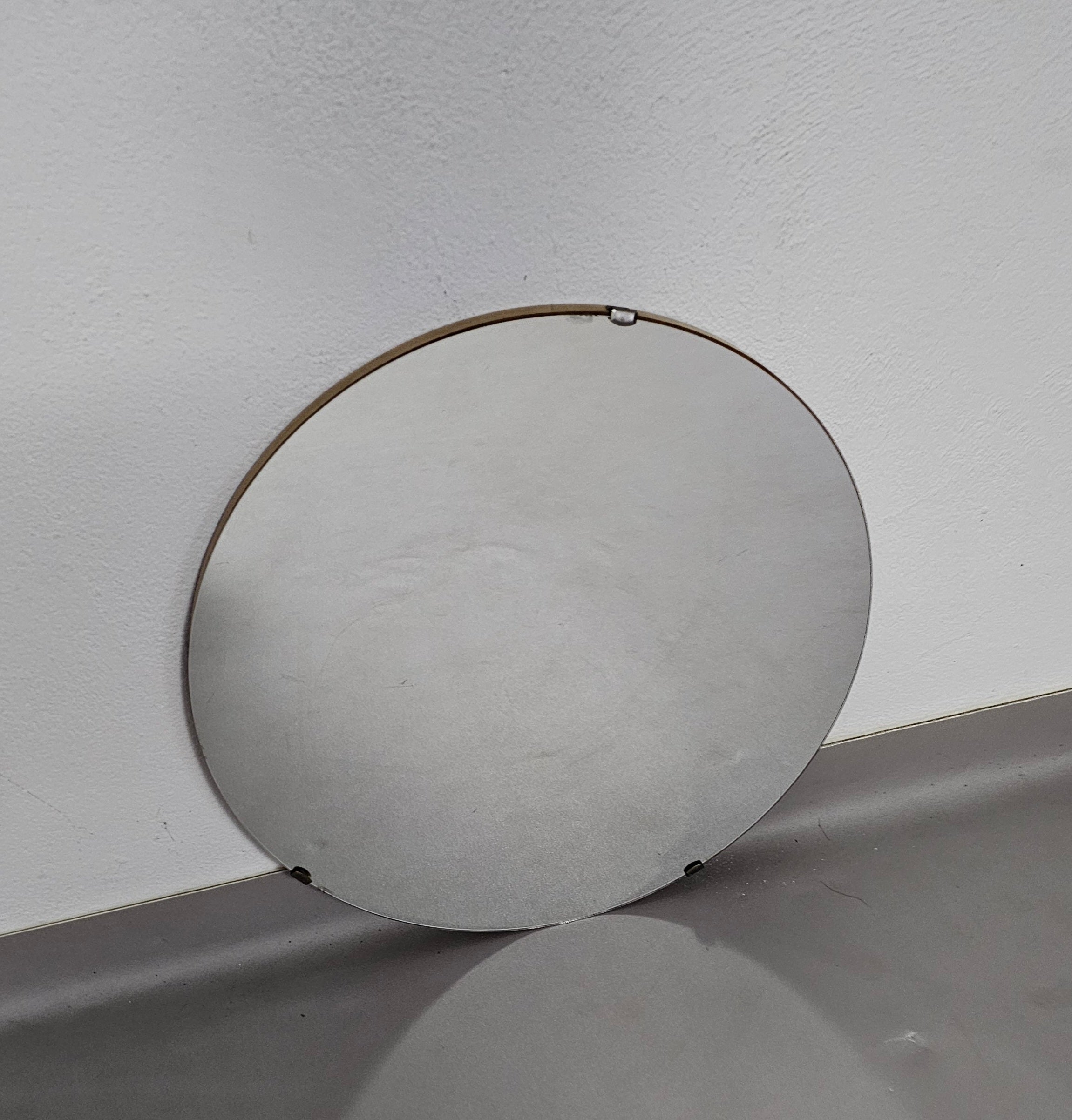 Round Midcentury Mirror 1960s