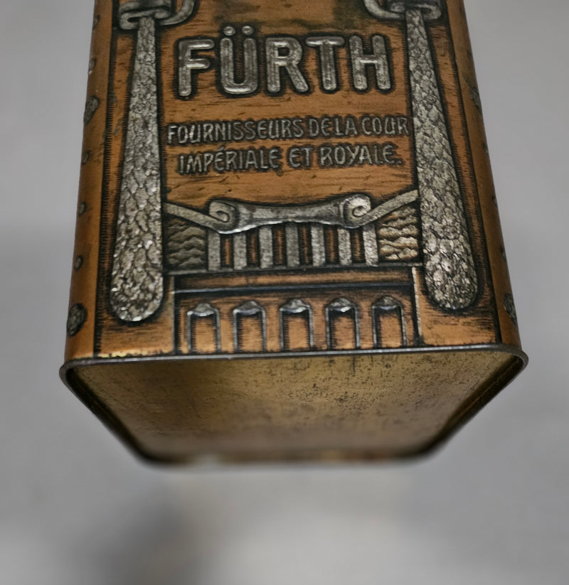 RARE VINTAGE FÜRTH VINTAGE CANDY / COOKIES BOX FRANCE 1940S