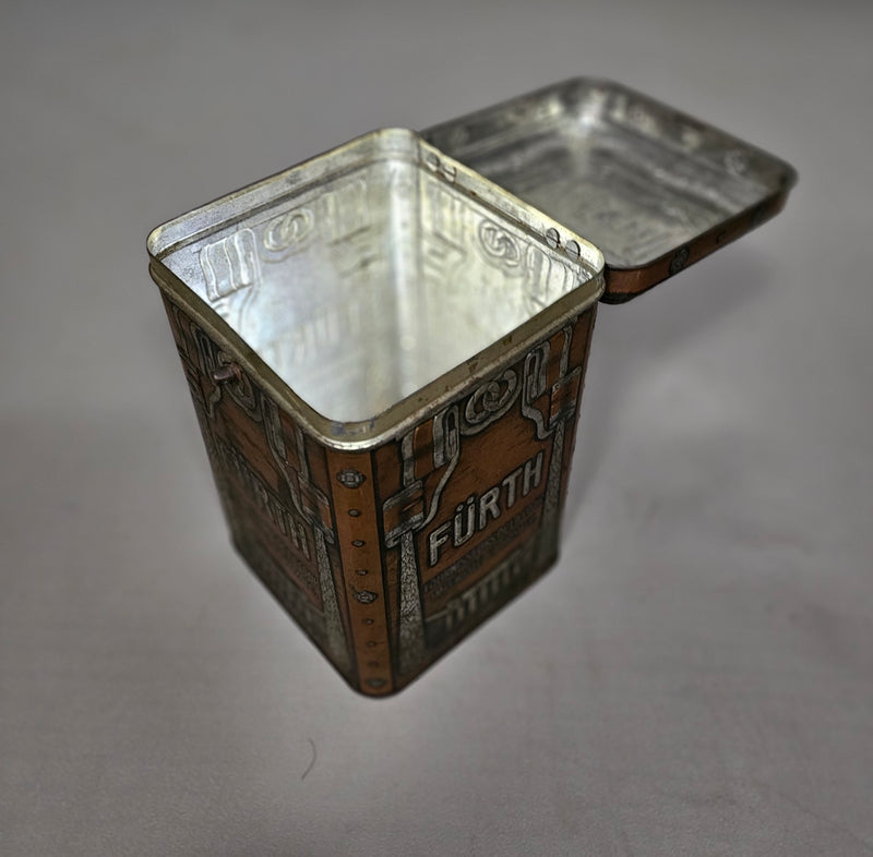 RARE VINTAGE FÜRTH VINTAGE CANDY / COOKIES BOX FRANCE 1940S