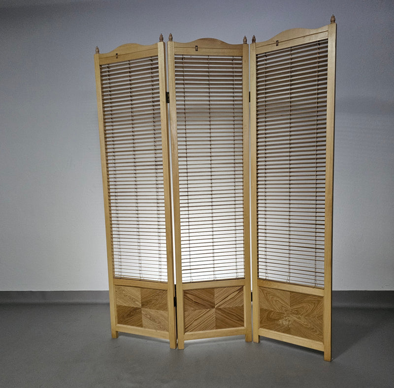 Room divider
French Blonde Beech Louvered Screen Room Divider, 1960s

Width 155

Height 185 cm