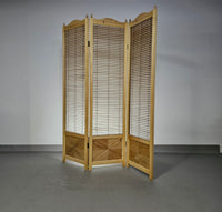 Room divider
French Blonde Beech Louvered Screen Room Divider, 1960s

Width 155

Height 185 cm