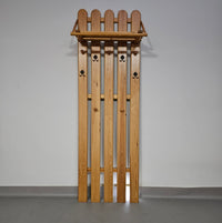 Pine wood coat rack / coatrack Width 60 Height 190 Depth 30 cm