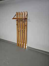 Pine wood coat rack / coatrack Width 60 Height 190 Depth 30 cm