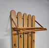 Pine wood coat rack / coatrack Width 60 Height 190 Depth 30 cm