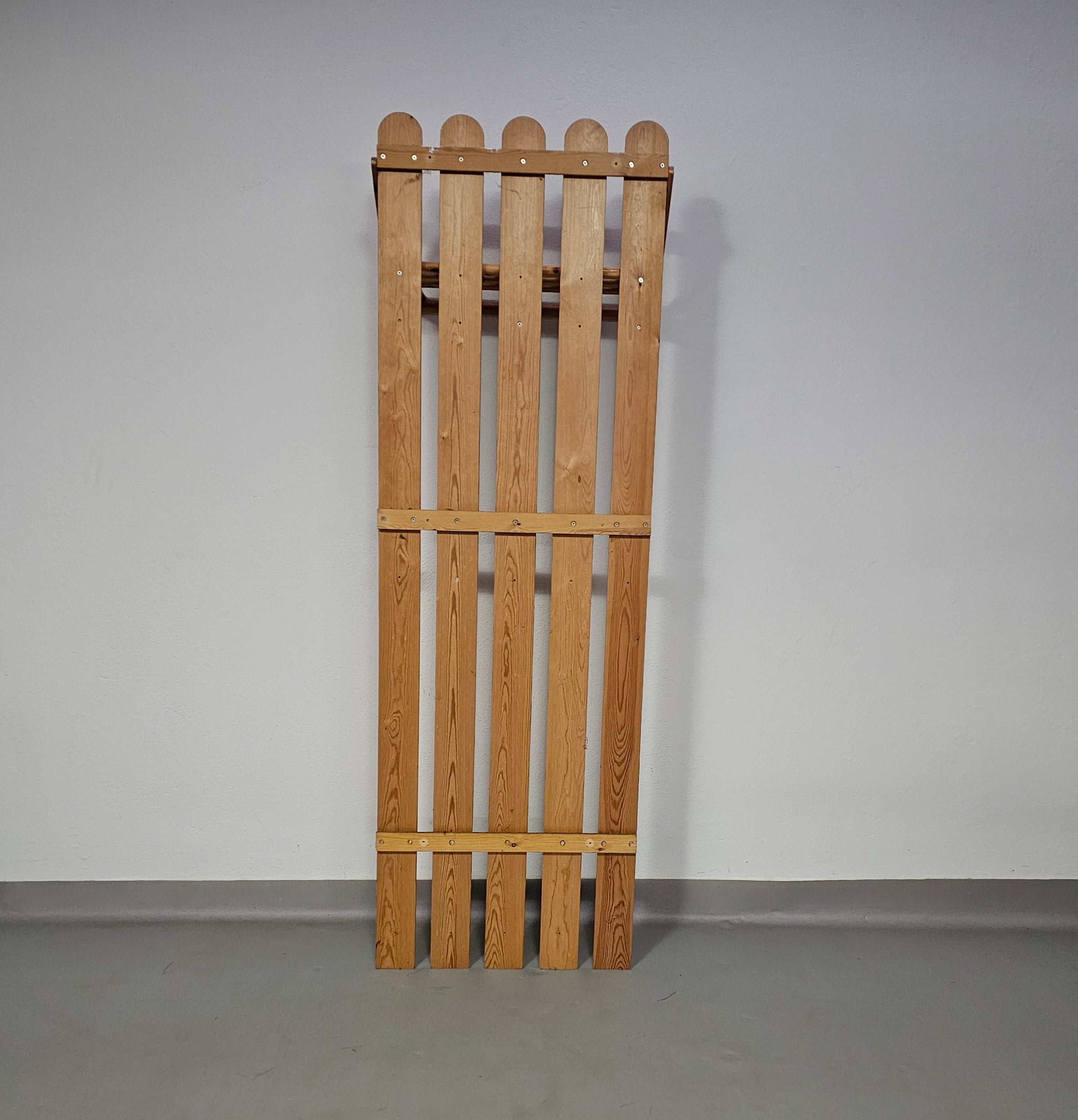 Pine wood coat rack / coatrack Width 60 Height 190 Depth 30 cm