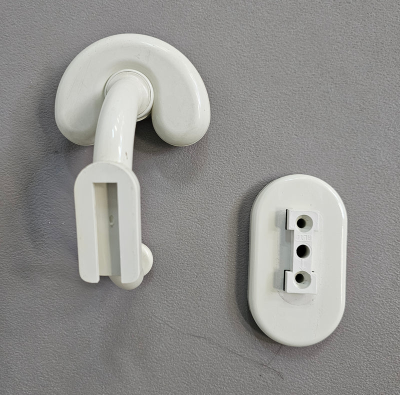 5 x plastic coat hook 1970s made in Italy