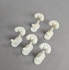 5 x plastic coat hook 1970s made in Italy