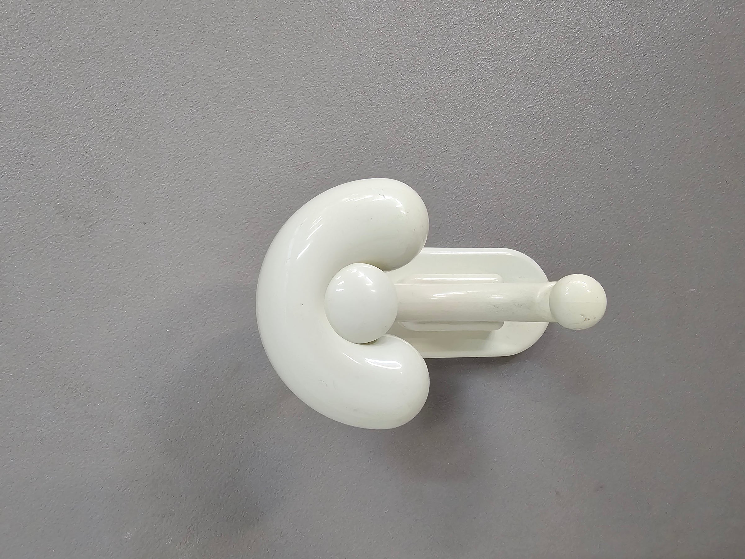 5 x plastic coat hook 1970s made in Italy