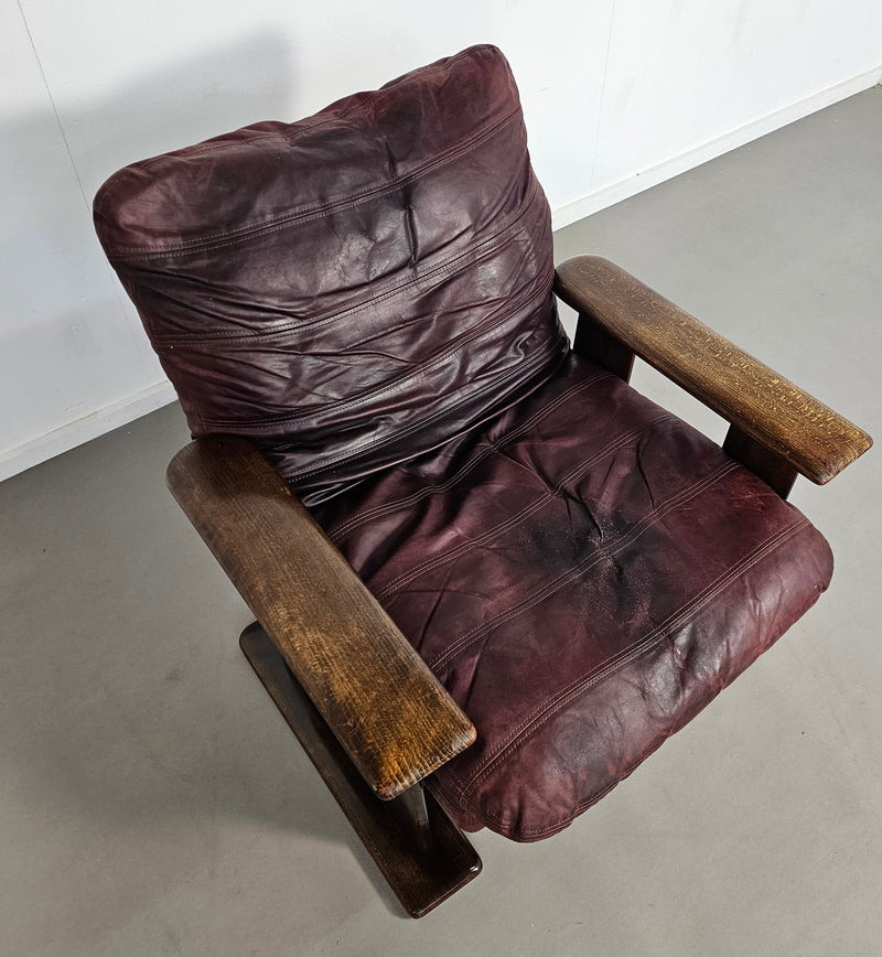 Brutalist armchair 1960s