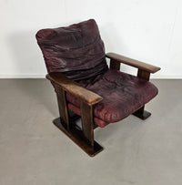 Brutalist armchair 1960s