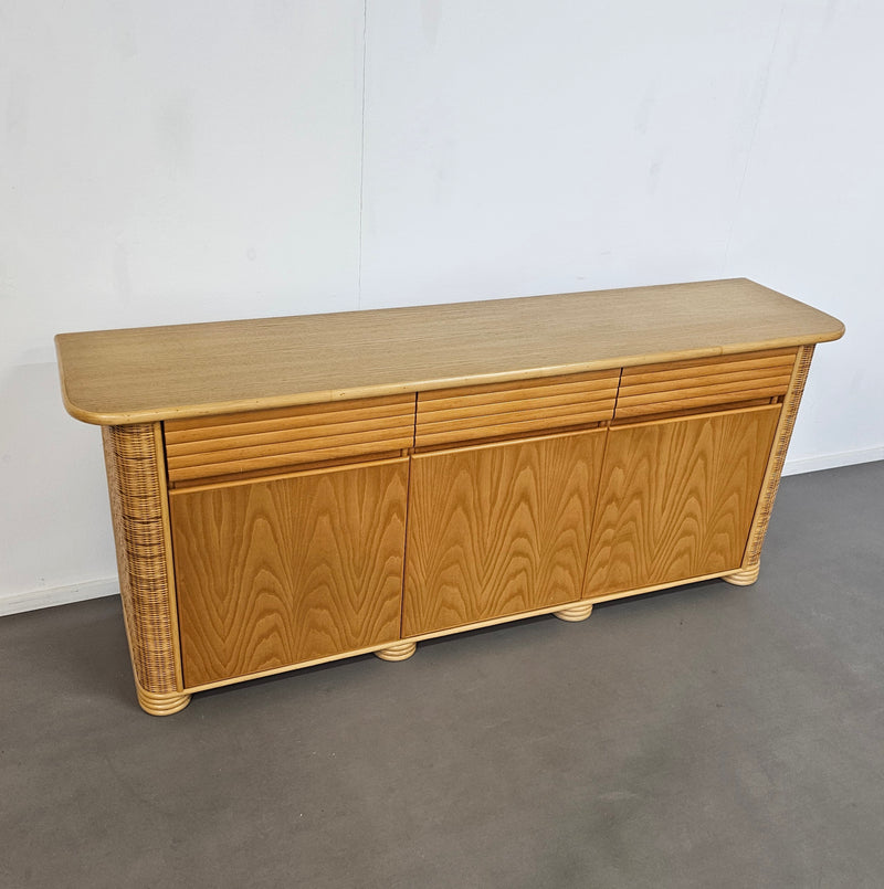 Wood / bamboo / rattan / sideboard Roberti Rattan / 1970s
Stunning condition