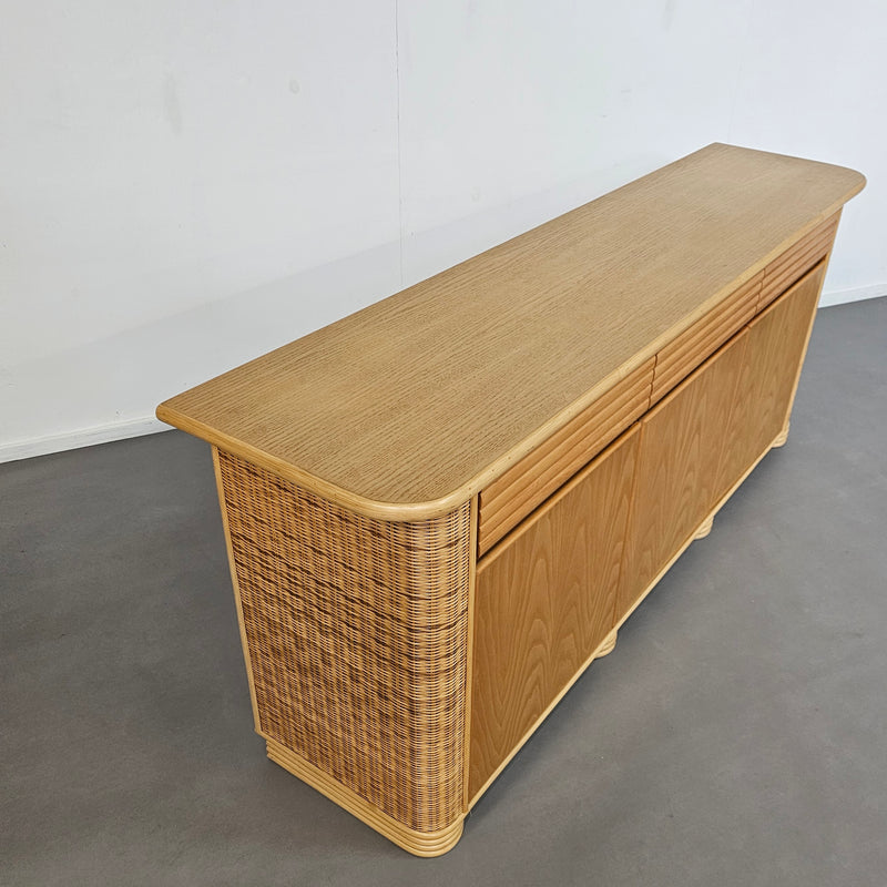 Wood / bamboo / rattan / sideboard Roberti Rattan / 1970s
Stunning condition