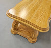 French solid oak coffee table 1970s