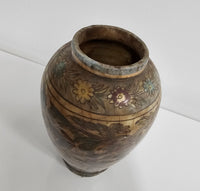 Early 20th century Persian Qajar-Dynasty Pottery Vases / bowl / bottle / 1900s