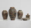 Early 20th century Persian Qajar-Dynasty Pottery Vases / bowl / bottle / 1900s