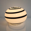 Vintage glass Ilu di Vetro swirl zebra lamps