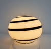 Vintage glass Ilu di Vetro swirl zebra lamps