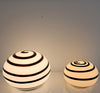 Vintage glass Ilu di Vetro swirl zebra lamps