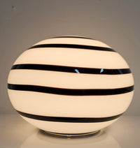 Vintage glass Ilu di Vetro swirl zebra lamps