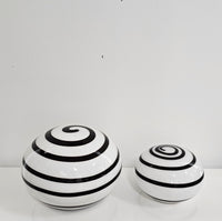 Vintage glass Ilu di Vetro swirl zebra lamps