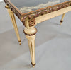 2 x nesting sidetable / neo classic /
Painted gold leaf top /
The battle of Texel