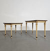 2 x nesting sidetable / neo classic /
Painted gold leaf top /
The battle of Texel