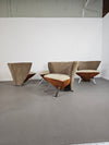 4 x Jada chair duo tone by Giorgio Saporiti for il Loft