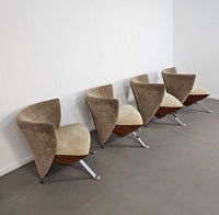 4 x Jada chair duo tone by Giorgio Saporiti for il Loft