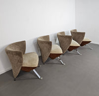 4 x Jada chair duo tone by Giorgio Saporiti for il Loft