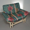 Large Bamboo / Rattan love seat 80's