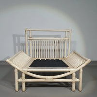 Large Bamboo / Rattan love seat 80's