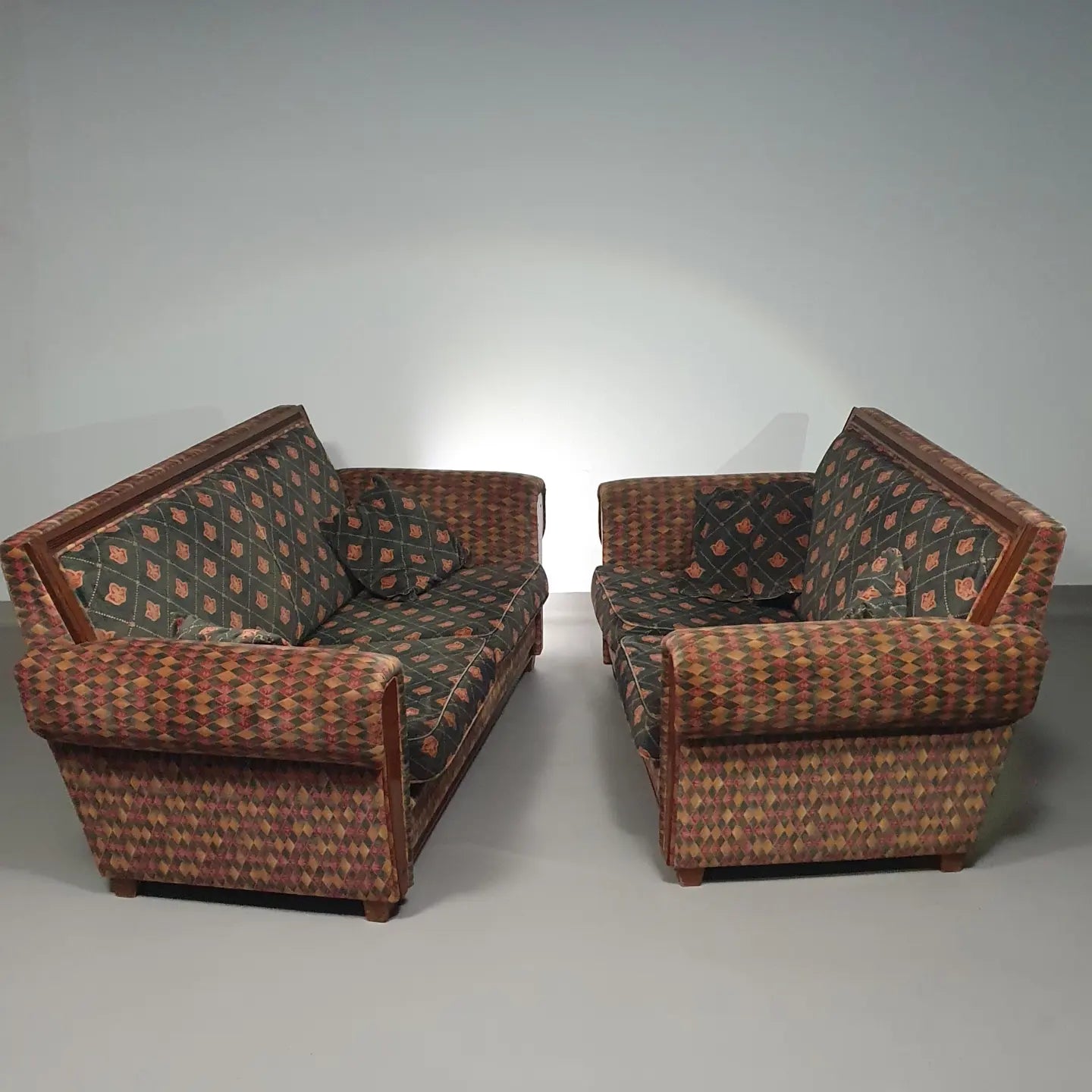 Sofa Set Art Deco style 80's